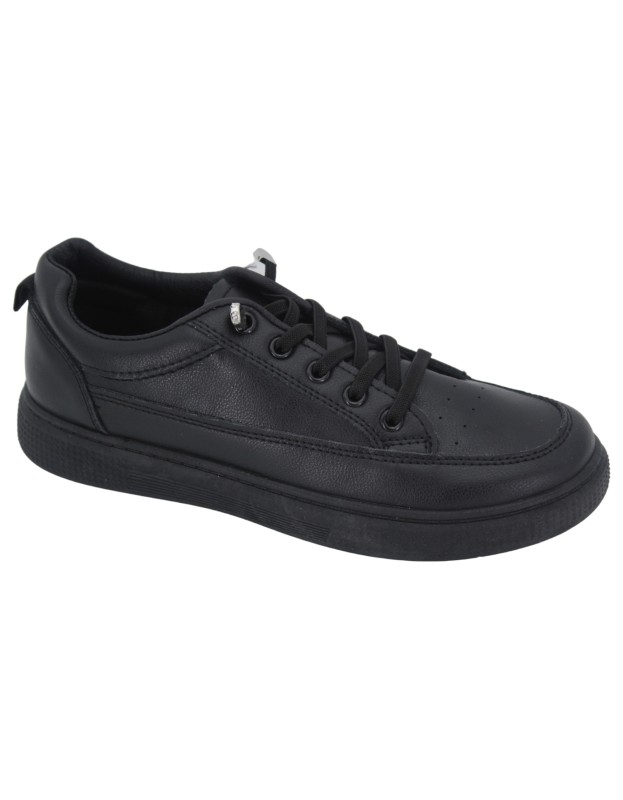 DEPORTIVO BASIC CORDON GOMAS NEGRO